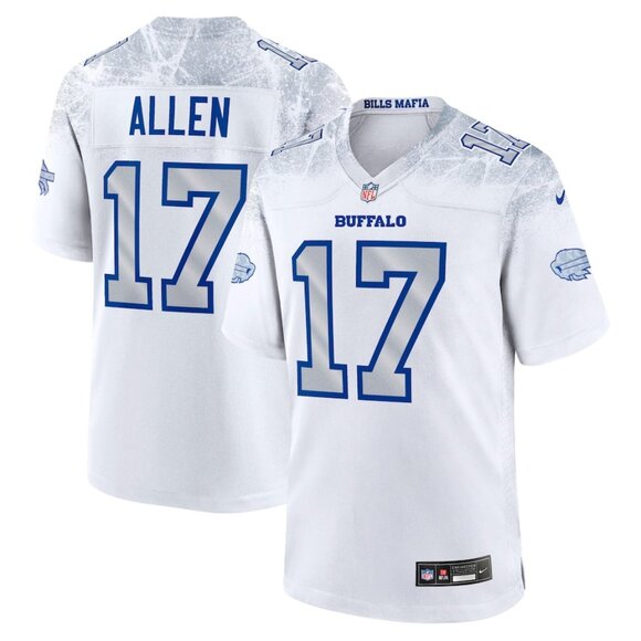 Men's Buffalo Bills Josh Allen White NFL Jersey - Picture 1 of 1